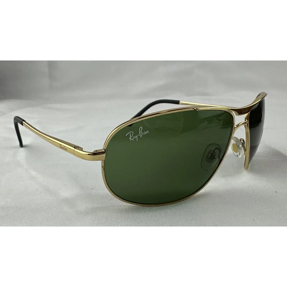 Ray Ban Gold RB8022 65-13-128 Pilot‎ Aviator Driving Sunglasses Italy